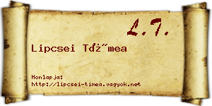 Lipcsei Tímea névjegykártya