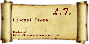 Lipcsei Tímea névjegykártya
